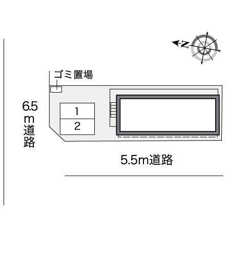 メゾンヴェール青葉(36910)の駐車配置図
