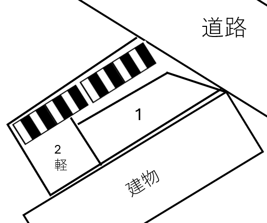 相南4丁目駐車場の駐車配置図