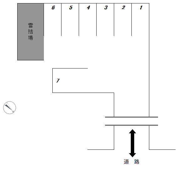 広野２丁目駐車場の駐車配置図