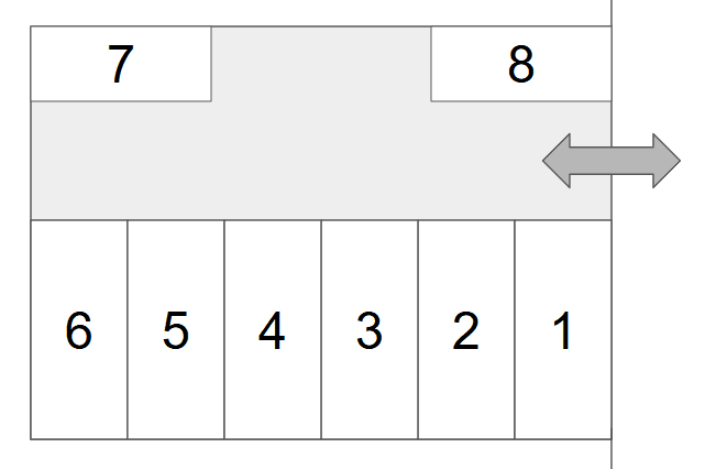 アイリス室町駐車場の駐車配置図