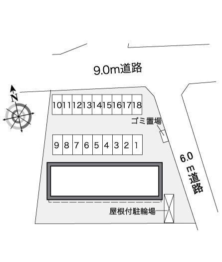 高尾(38802)の駐車配置図