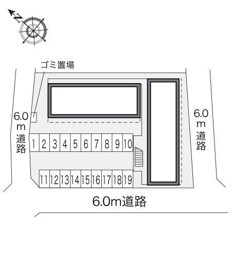 グランドール若狭(22110)の駐車配置図