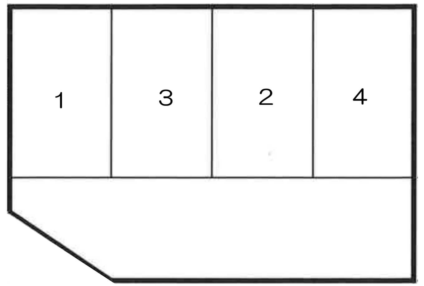 河原駐車場の駐車配置図