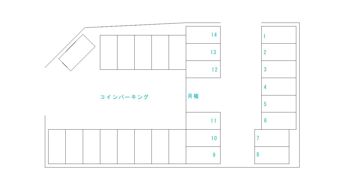 相模原原当麻駅前第1の駐車配置図