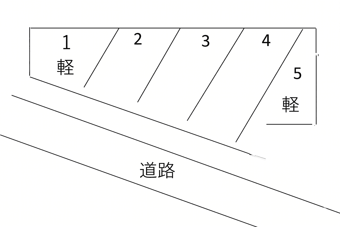 てぃーだパーキング壺屋Ⅱの駐車配置図