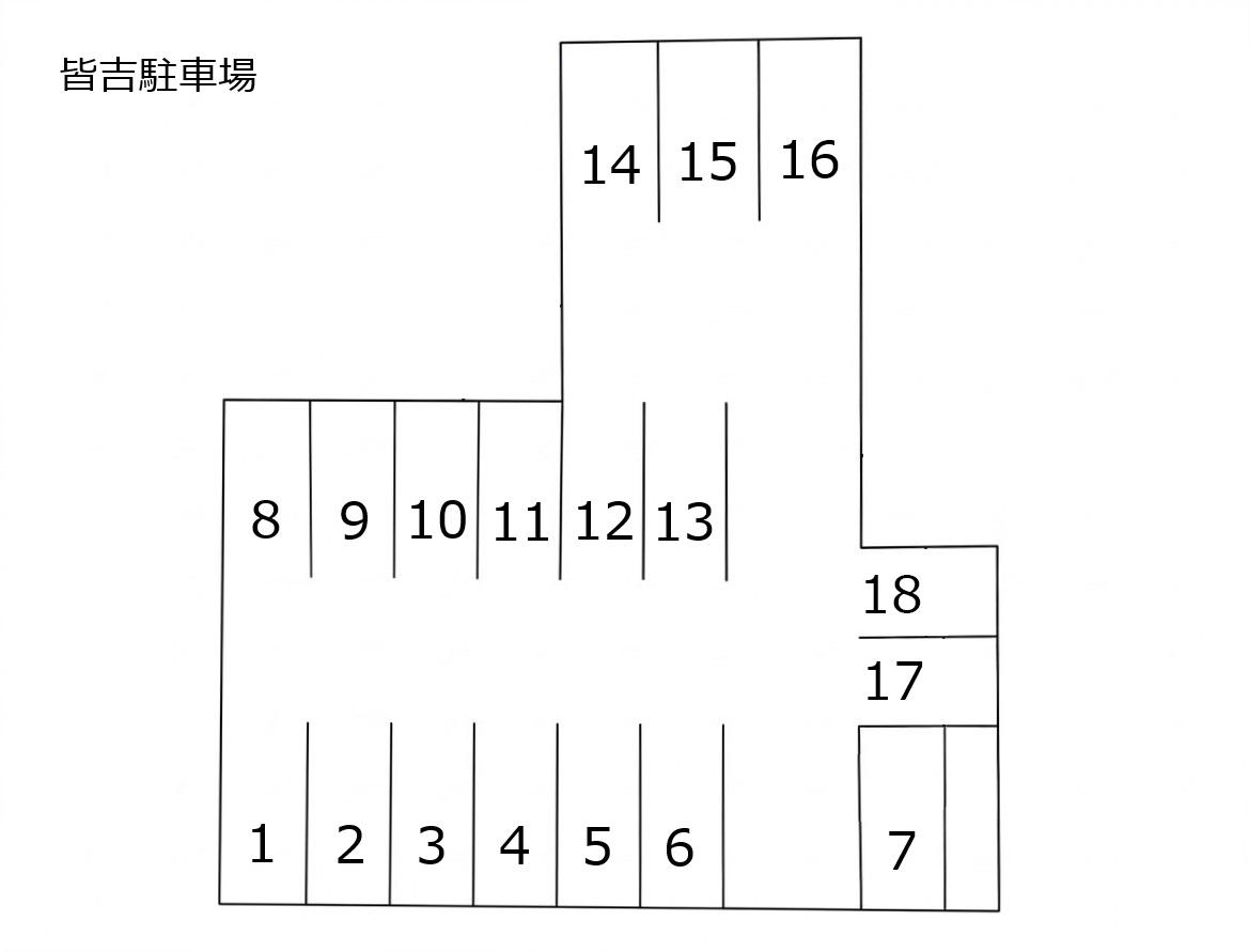SSパーク横馬場町駐車場①の駐車配置図