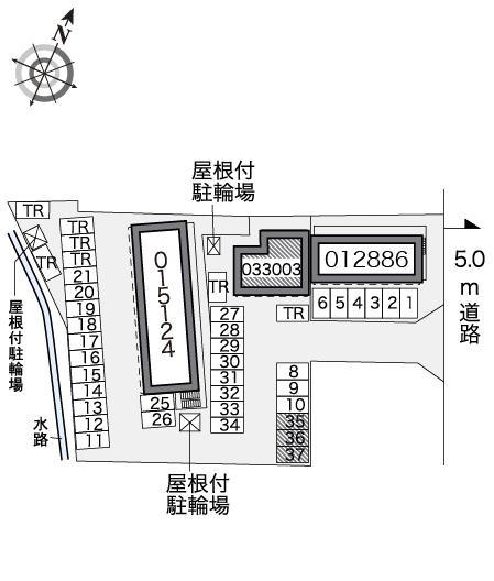 あいのはらⅢ(33003)の駐車配置図