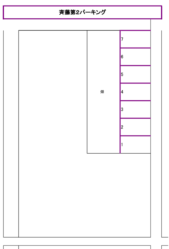 齋藤第２パーキングの駐車配置図