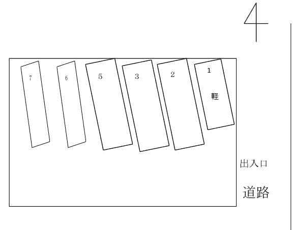 117駐車場の駐車配置図
