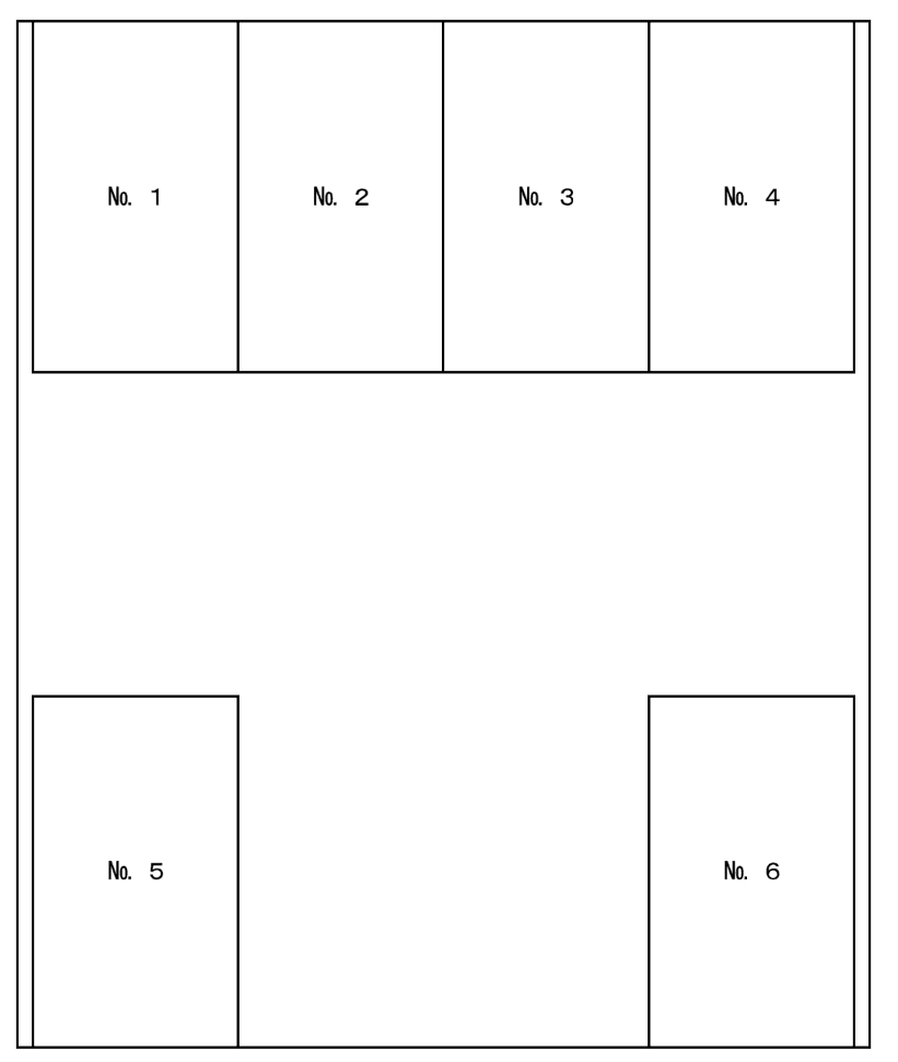 豊田市大林町10丁目貸駐車場の駐車配置図