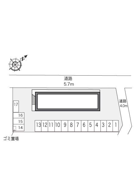 グリュック(10712)の駐車配置図