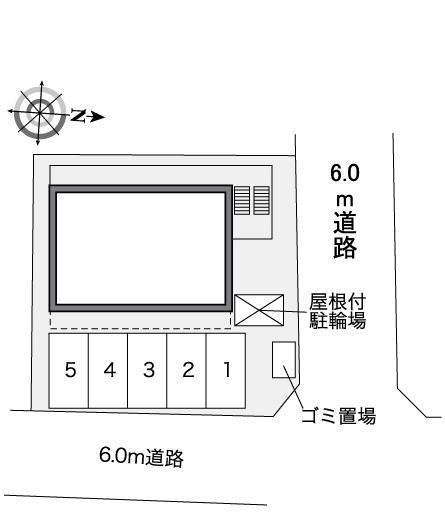 ウィング５(35580)の駐車配置図