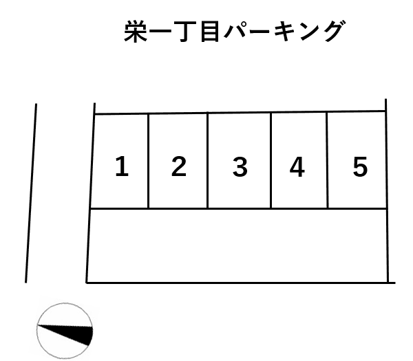 栄一丁目パーキングの駐車配置図
