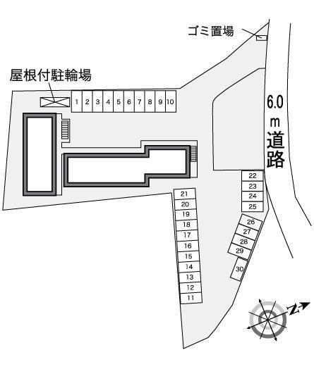 リバティ菰田(30099)の駐車配置図
