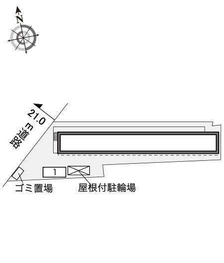 柳都(30443)の駐車配置図