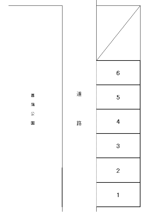 E-77 昭府2丁目 貸駐車場の駐車配置図