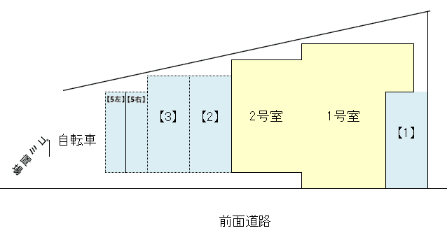 サンライズ烏山の駐車配置図