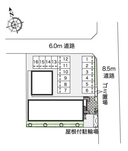 ＴｏｍａⅠ(45065)の駐車配置図
