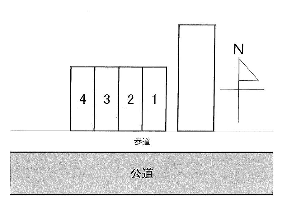 元浜町駐車場の駐車配置図