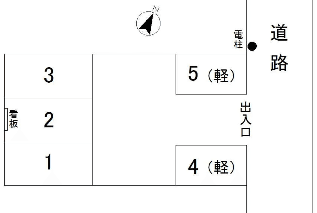 有明駐車場Ⅱの駐車配置図