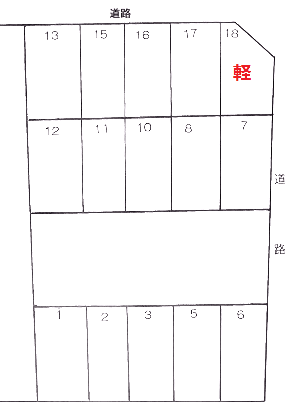 P89の駐車配置図
