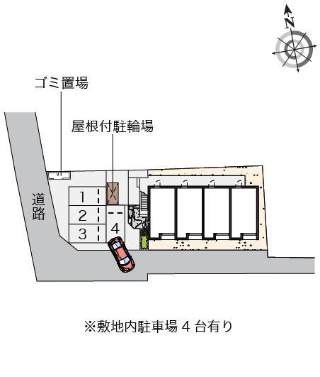 アジュール都府楼南(53458)の駐車配置図