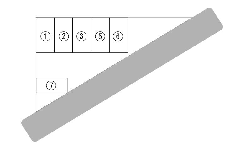 文京内藤パーキングの駐車配置図