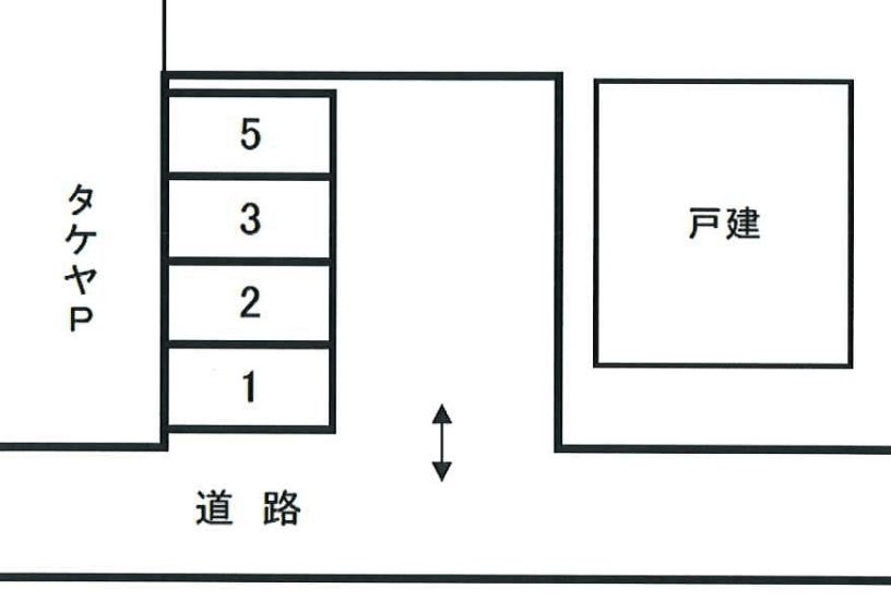 三原２丁目駐車場の駐車配置図