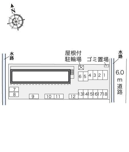 セゾンコート高岡(32985)の駐車配置図