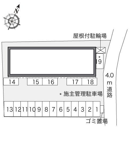 グランディール(32950)の駐車配置図