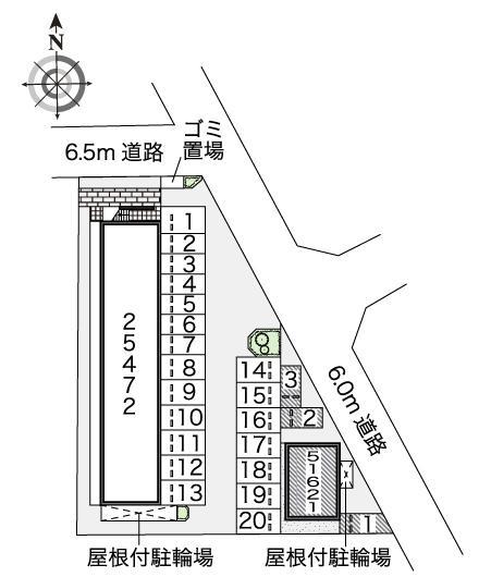 久米東Ⅱ(51621)の駐車配置図