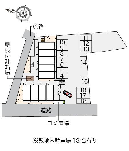 ワイズコート日野(41411)の駐車配置図