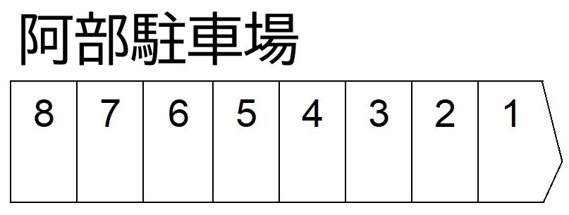 阿部駐車場の駐車配置図