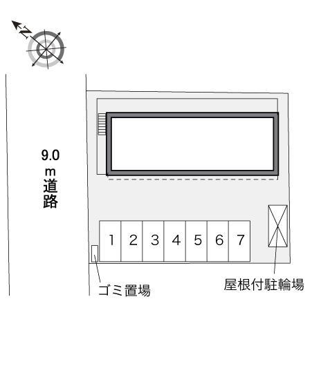 コスマーファイブ(34810)の駐車配置図
