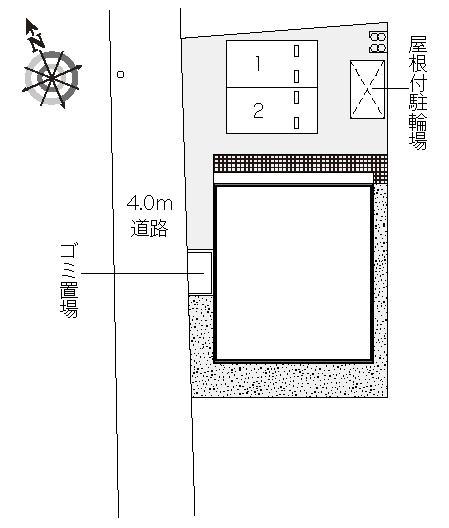 アズール森野(52051)の駐車配置図