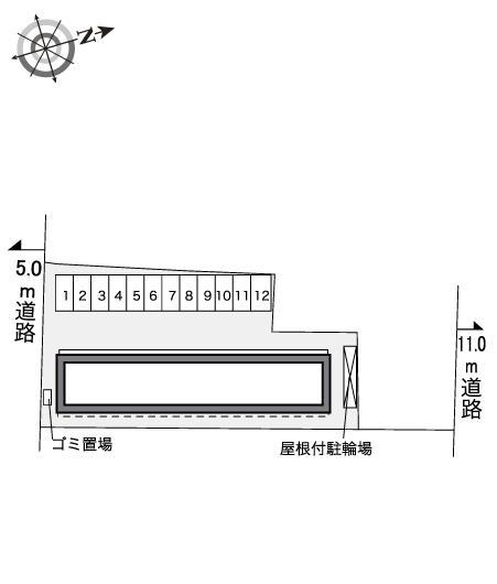 城東(30575)の駐車配置図