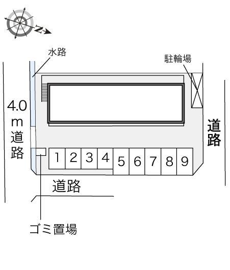 アビデ深井(18994)の駐車配置図