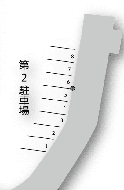 高堂第二駐車場の駐車配置図