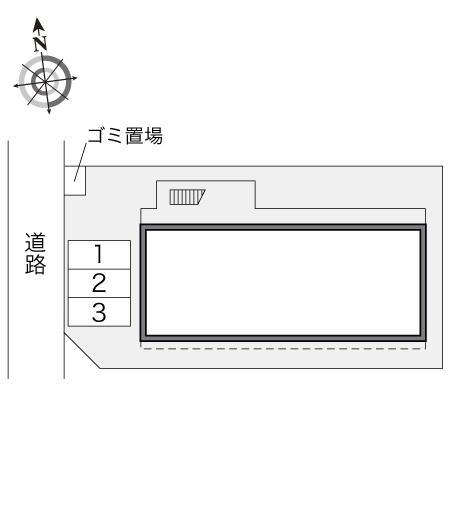 ＨＳＢ見沼(23208)の駐車配置図