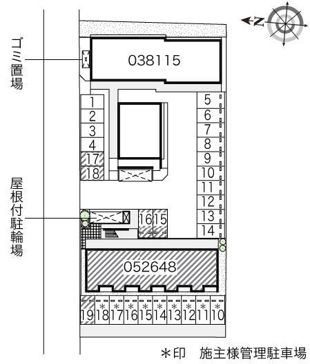 ときわ(52648) 敷地外駐車場の駐車配置図