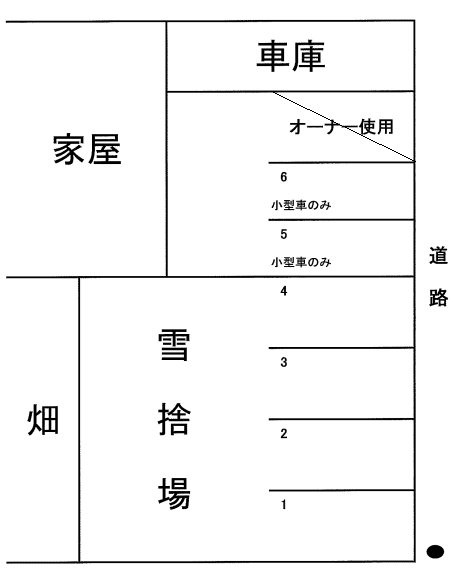本郷通11丁目南8･9駐車場の駐車配置図