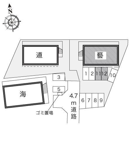 藝(17911)の駐車配置図