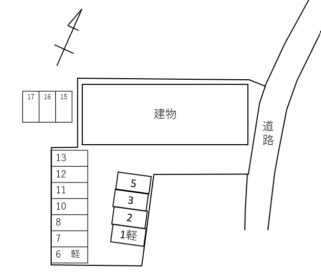 Ｄｏｕｃｅｕｒ　ｂｏｉｓの駐車配置図