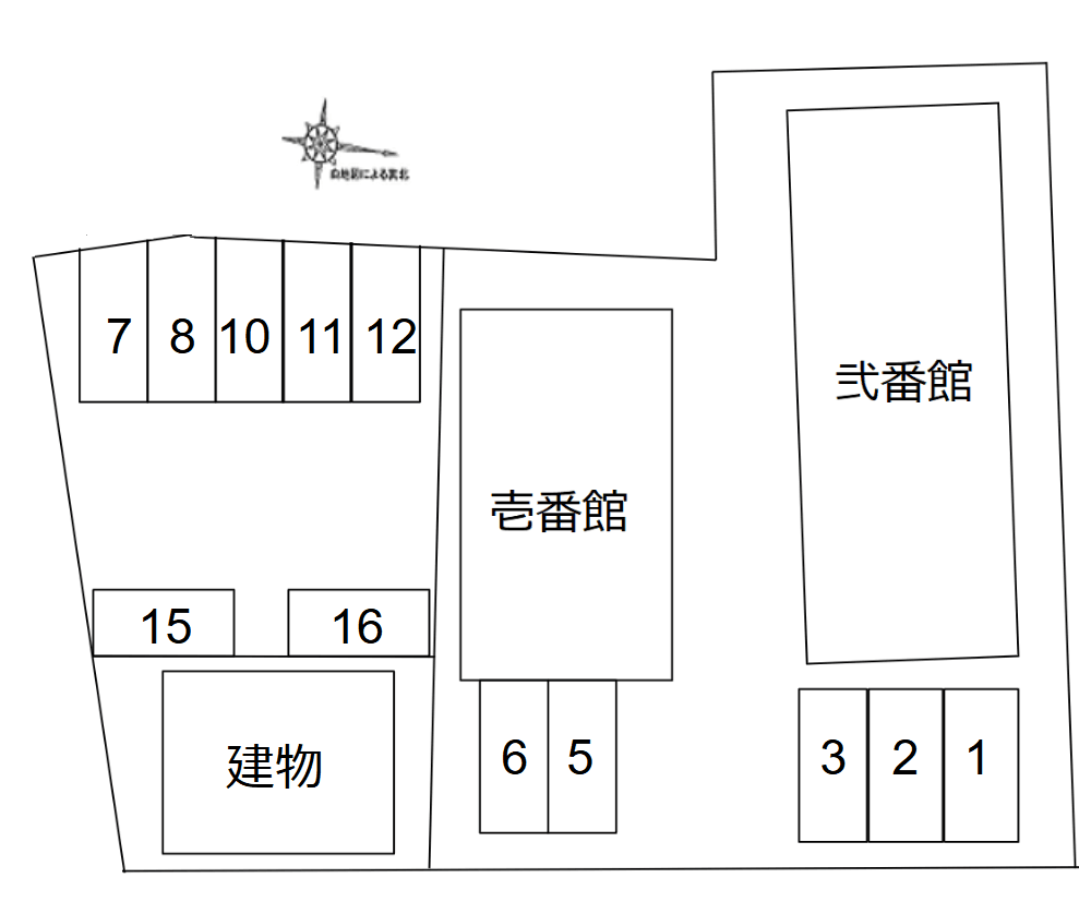 プロヴァンスの駐車配置図
