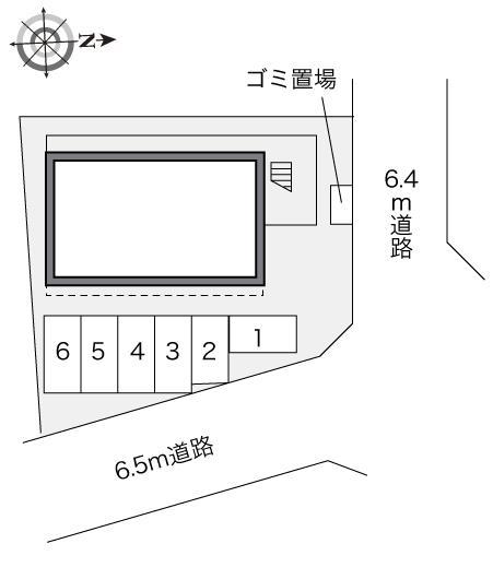 常(23098)の駐車配置図