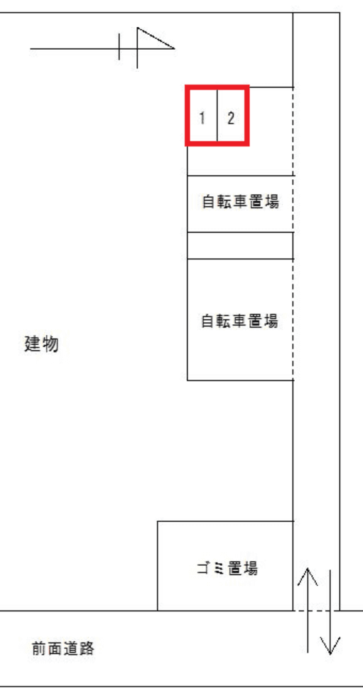 FK-S-FORT青葉上杉の駐車配置図