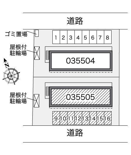ルミュールⅡ(35505)の駐車配置図
