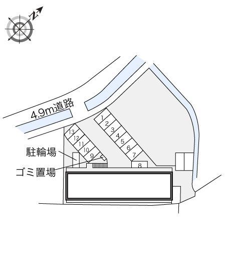 勇舞(17353)の駐車配置図