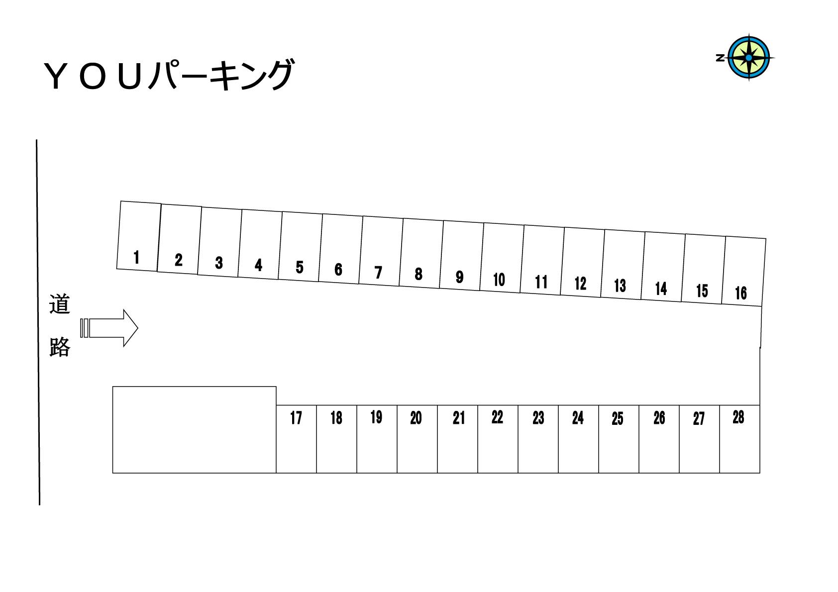 YOUパーキングの駐車配置図