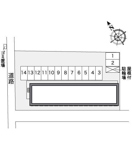 上野台Ⅲ(27195)の駐車配置図